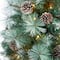 4.5ft. Pre-Lit Frosted Tip British Columbia Mountain Pine Artificial Christmas Tree In Decorative Urn, 100 Clear Lights